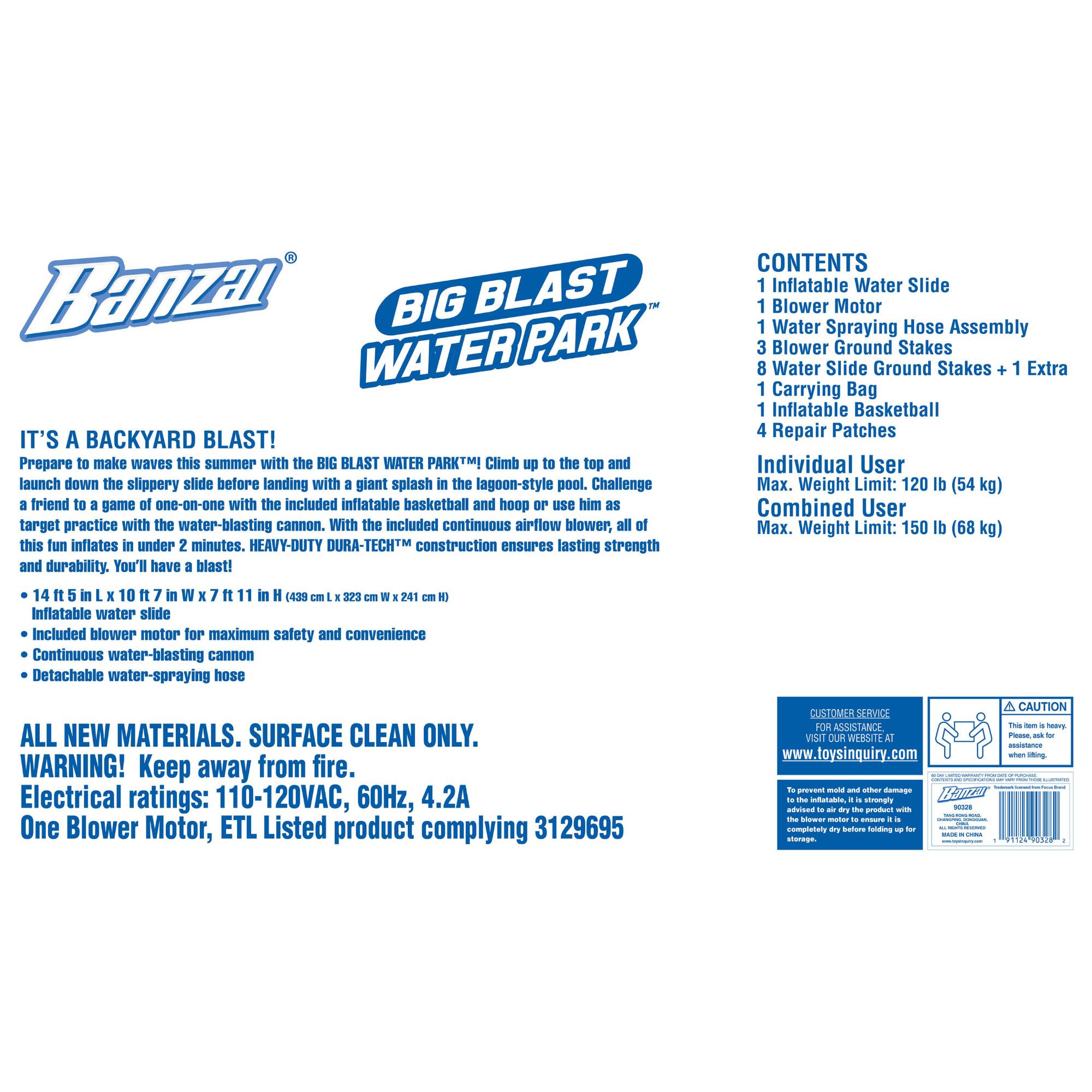 Banzai® 14.5ft. Big Blast Water Park™